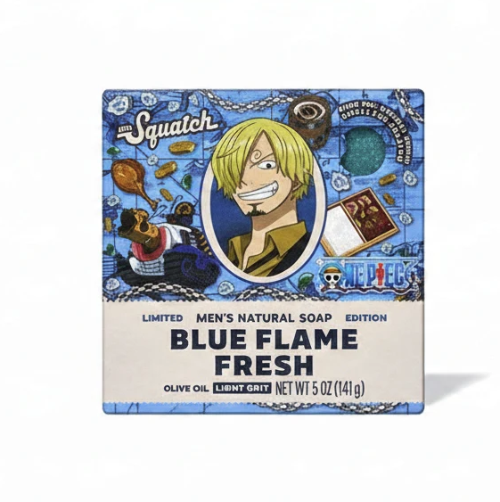 Dr. Squatch - One Piece Blue Flame Bar Soap 5 oz - WH-BAR-BFL-01