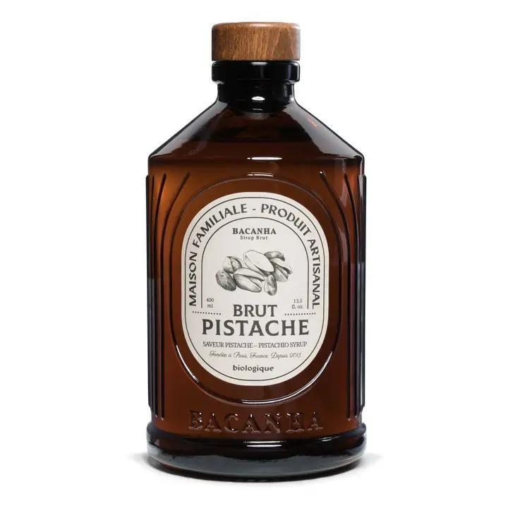 Bacanha -  Raw Pistachio Syrup - Organic - 13.5 oz - PISTA-S39