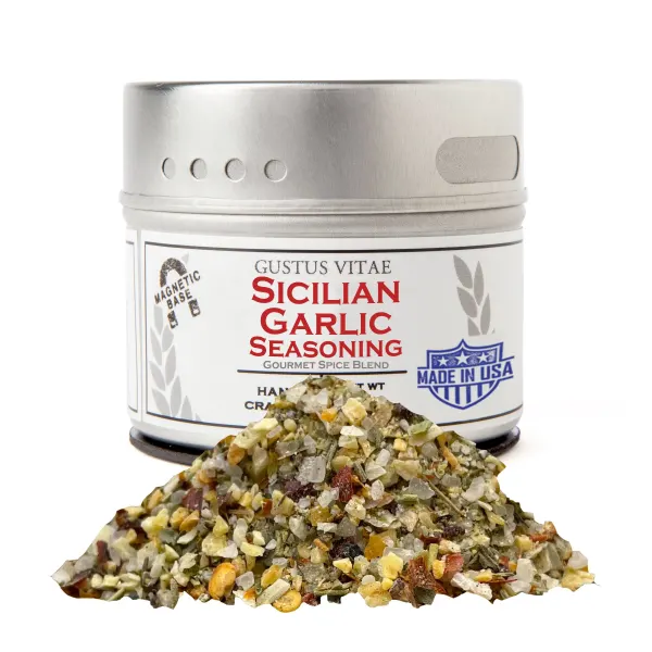 Gustus Vitae Sicilian Garlic Seasoning  Tin