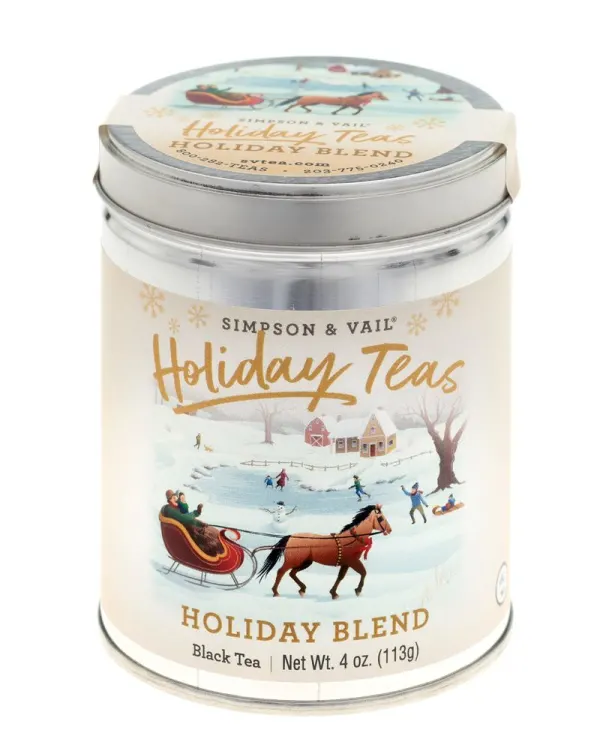 Simpson & Vail - Holiday Tea - Holiday Blend Tea 4 oz Tin