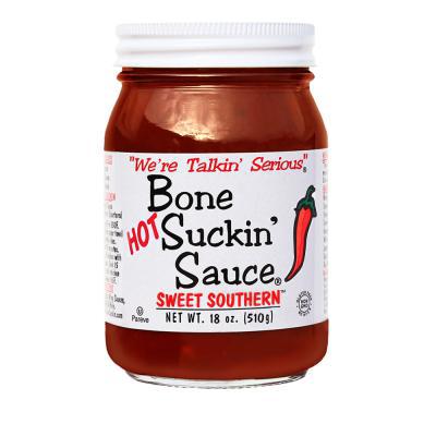 Bone Suckin' Sauce - Hot Sweet Southern Sauce 18oz 3513 DISSVF *