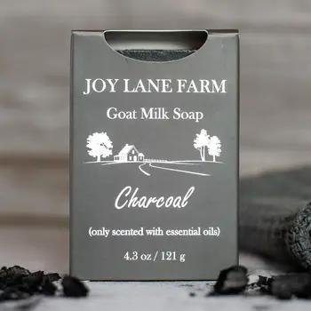 Joy Lane Farm - Goat Milk Bar Soap - Charcoal 4.3 oz
