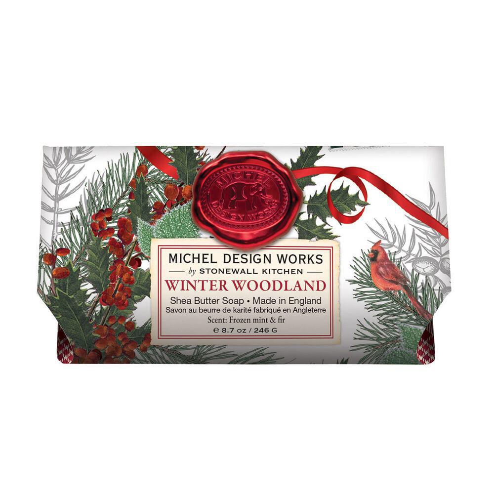 Stonewall Kitchen - Michel Design Works - Winter Woodland Large Bath Soap Bar - 802425 DISVEN
