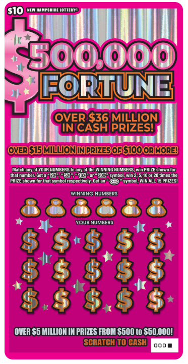 Scratch - $10 -  $500,000 Fortunes Series IV - 1624
