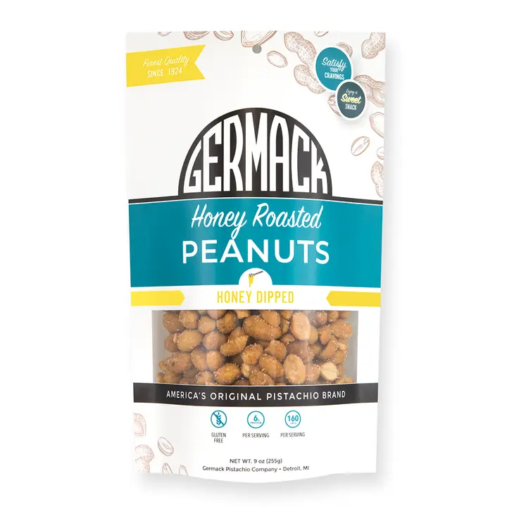 Germack Pistachio Company - Peanuts - Honey Roasted - 9 oz