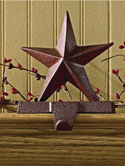 Park Designs Star Stocking Hanger - Red Finish - 22-812M