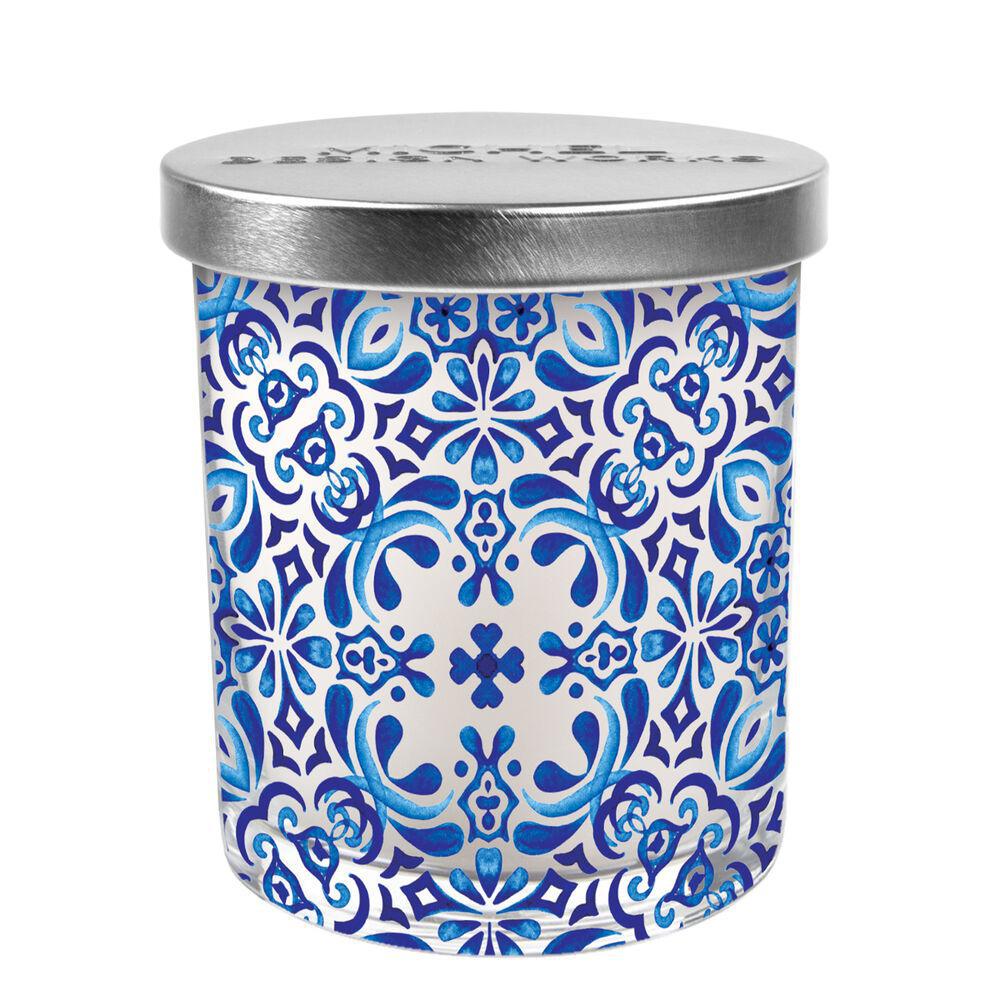 Stonewall kitchen - Michel Design Works - Indigo Seas Decorative Glass Candle 7.4 oz - 831438