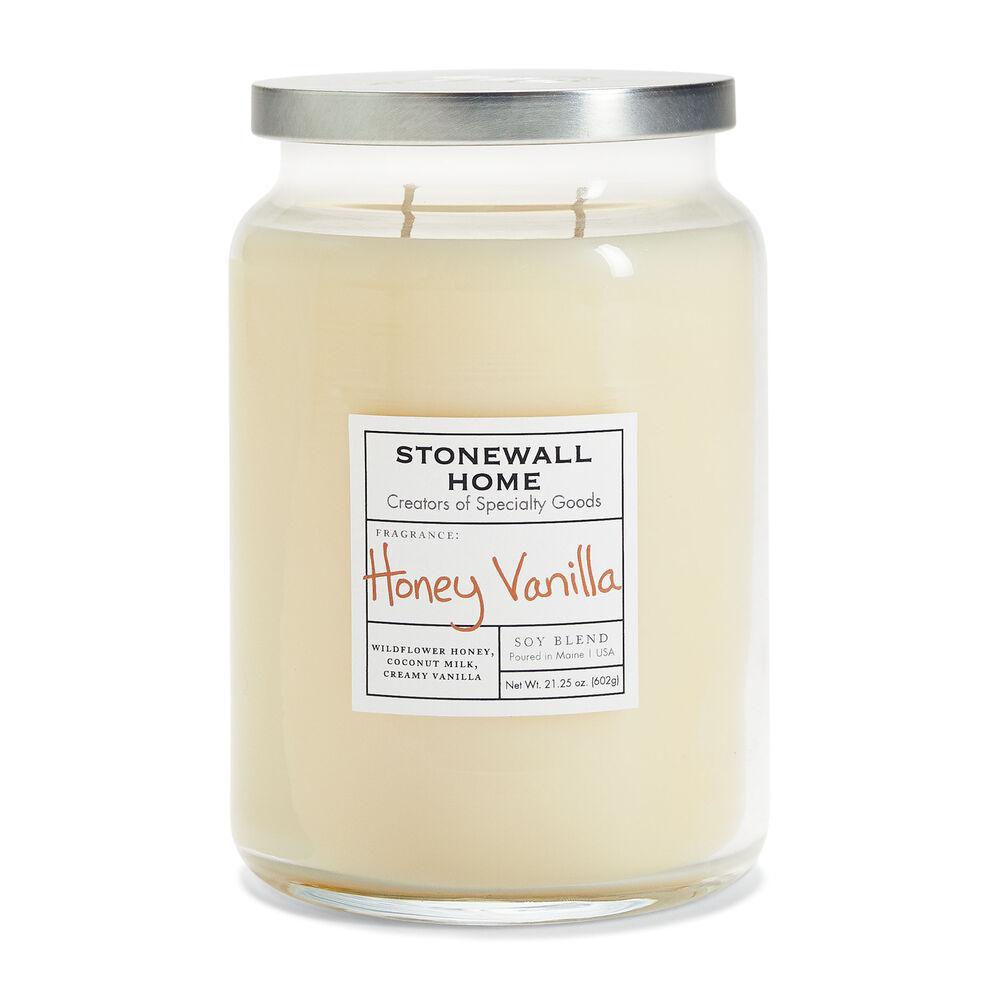 Stonewall Kitchen - Stonewall Home - Honey Vanilla Candle Large Apothecary 21.25 oz - 652601 DISVEN