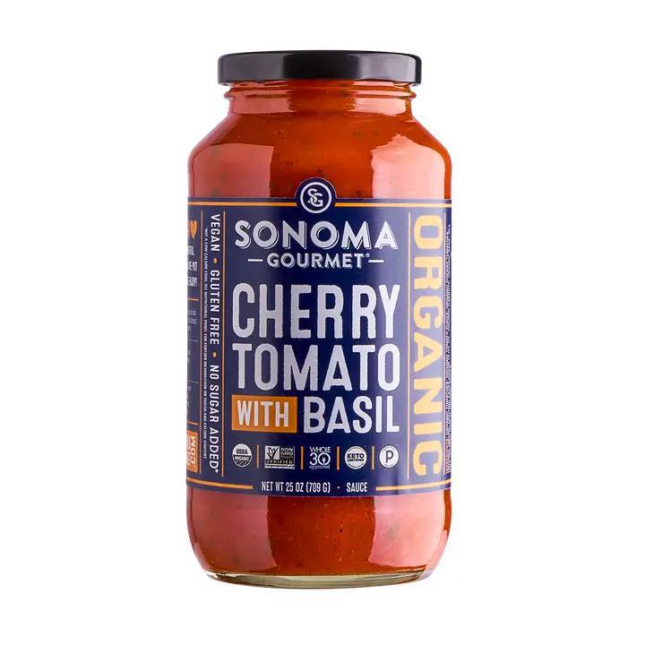 Sonoma Gourmet - Cherry Tomato With Basil Pasta Sauce 25 oz - CSG1357-1