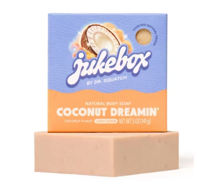 Dr. Squatch - Jukebox - Coconut Dreamin Bar Soap 5 oz - WH-BAR-CND-02
