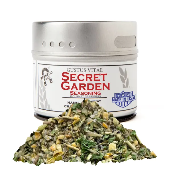 Gustus Vitae Secret Garden Seasoning & Rub  Tin