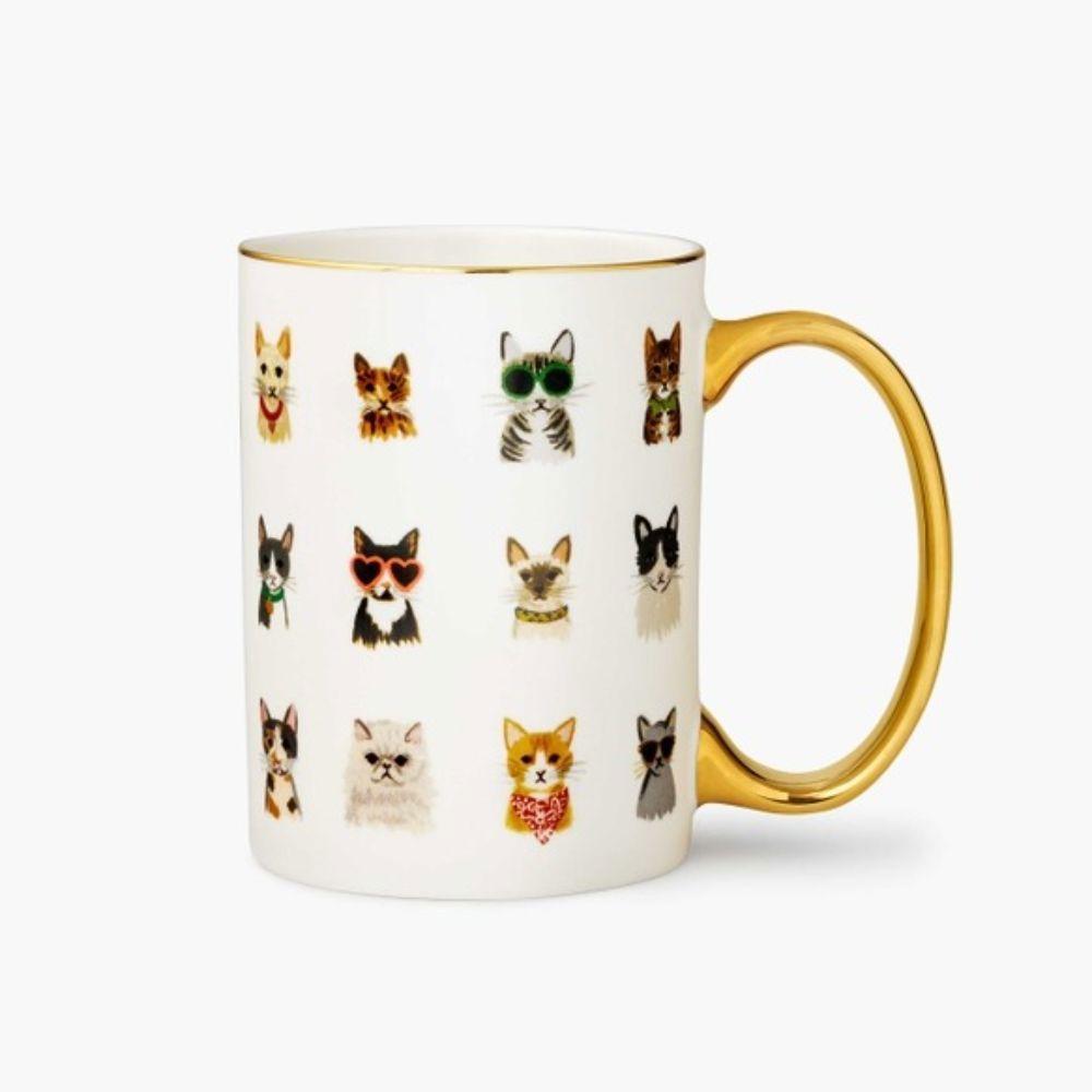 Rifle Paper Co. - Cool Cats Porcelain Mug - MUG007