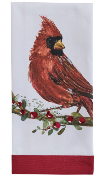 Park Designs Cardinal With Berries Dishtowel - 7499-452
