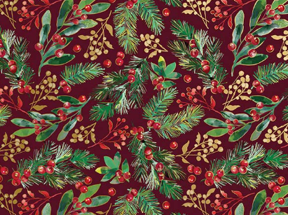 Jillson & Robert - Jumbo Wrap - Winter Foliage - XJ786