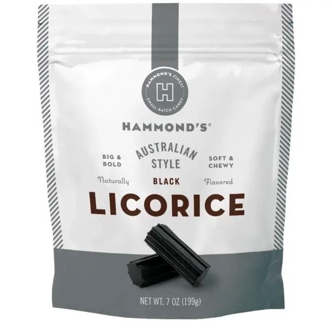 Hammond's Candies - Australian Style Black Licorice 7 oz - LK02208