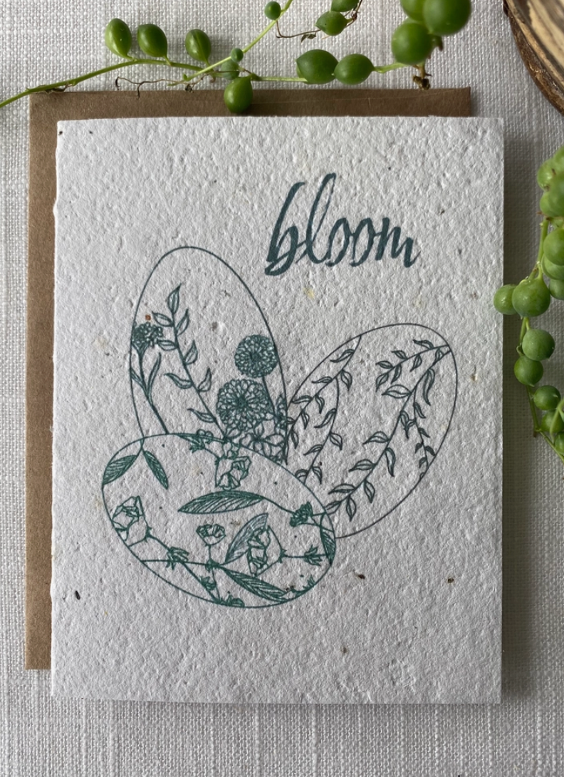 Raven's Edge Studio - Wildflower Seed Card ~ Eco Friendly Spring Easter - Bloom