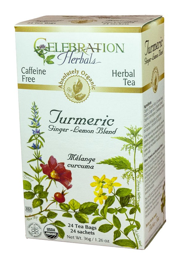Celebration Herbals - Turmeric Root w/ Ginger 24 Tea bags -  15880