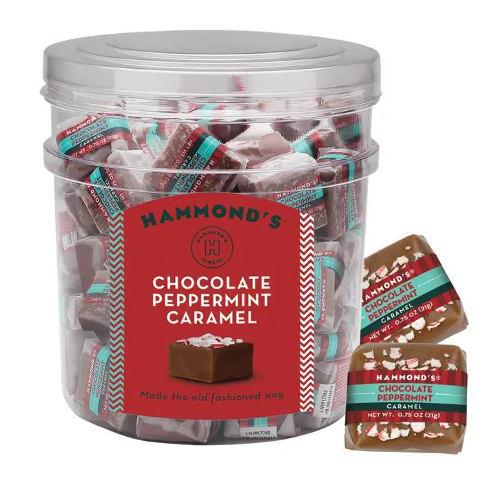 Hammond's Candies - Handmade Caramels - Chocolate Peppermint .75 oz - CW02800