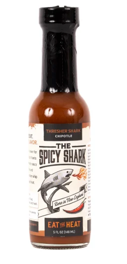 The Spicy Shark Hot Sauce - Thresher Shark (Chipotle)  5 oz