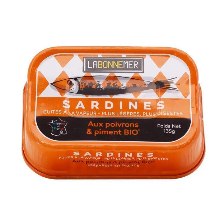 Ferrigno - Sardines w/ Organic Peppers and Chili 4.8 oz Can - LBMPPB
