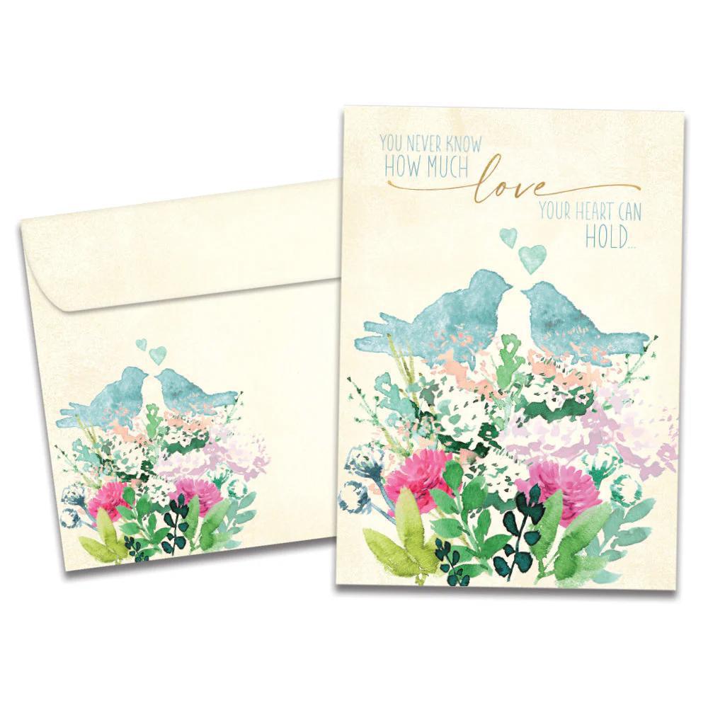 Tree-Free Greetings - Wedding Card - You Never Know How Much Love Your Heart Can Hold 20848