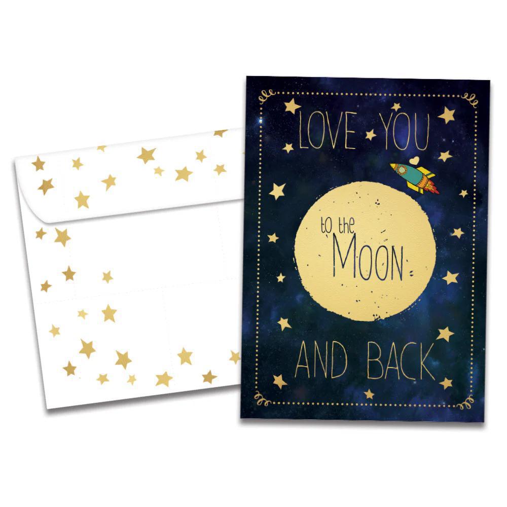 Tree-Free Greetings - Birthday Card - Moon and Back 17447
