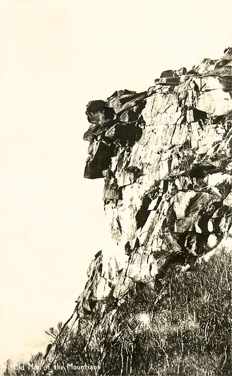 Found Image Press - NH-801 Postcard: Vintage Old Man of the Mountain NH-00801-PC2001-M