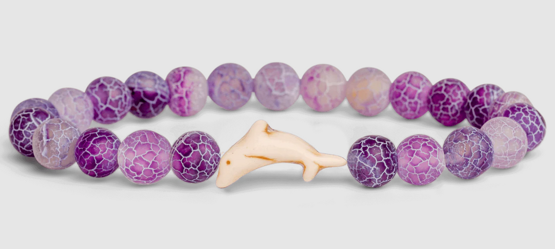 Fahlo - The Odyssey Bracelet - Tracks a Dolphin -  Coral Reef Violet W-ODY-VIOL