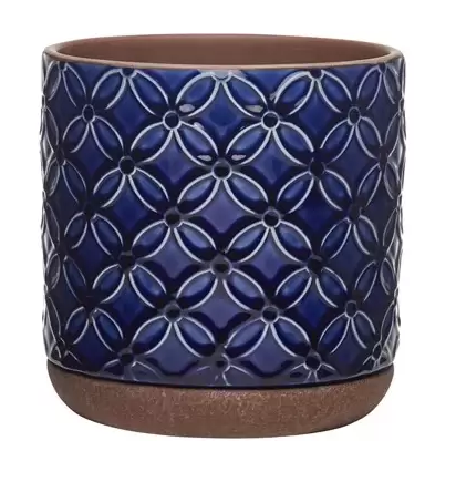 Southern Patio - 8" Griffy Planter - Blue