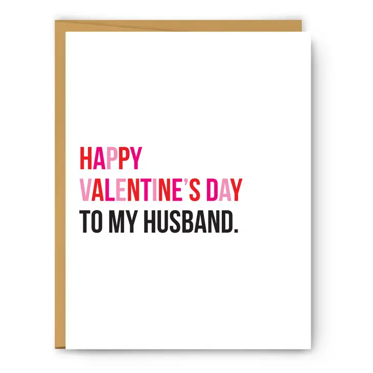 Footnotes - To My Husband - Valentine's Day Card