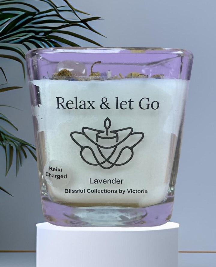 Blissful Collections by Victoria - Relax & Let Go Candle 10 oz Cube w/ Lid - 5217