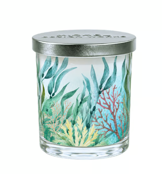 Stonewall kitchen - Michel Design Works - Sea Salt Decorative Glass Candle 7.4 oz - 831465