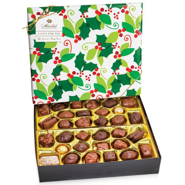 Abdallah Candies - Select Assortment Chocolates w/ Holiday Gift Wrap 30 oz - 7002X