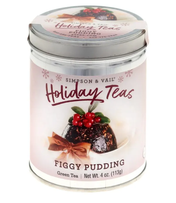 Simpson and Vail Holiday Tea - Figgy Pudding Green Tea 4 oz