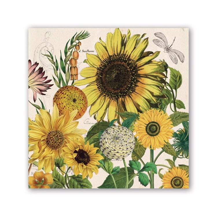 Stonewall Kitchen - Michel Design Works - Sunflower Cocktail Napkin - 814350 DISVEN