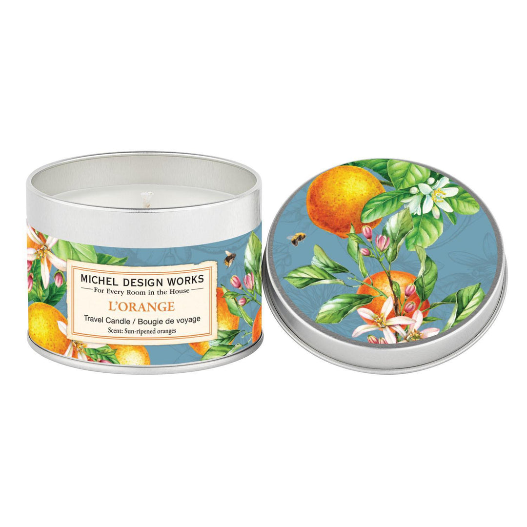 Stonewall Kitchen - Michel Design Works - L'Orange Travel Candle  - 849437