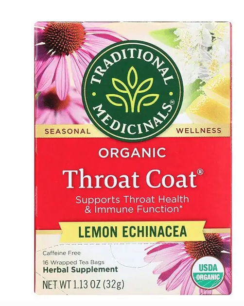 Traditional Medicinals - Lemon Echinacea Throat Coat Tea 16 tea bags 214739