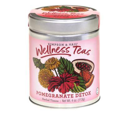 Simpson & Vail - Wellness Herbal Teas - Pomegranate Detox Herbal Tisane 4 oz Tin