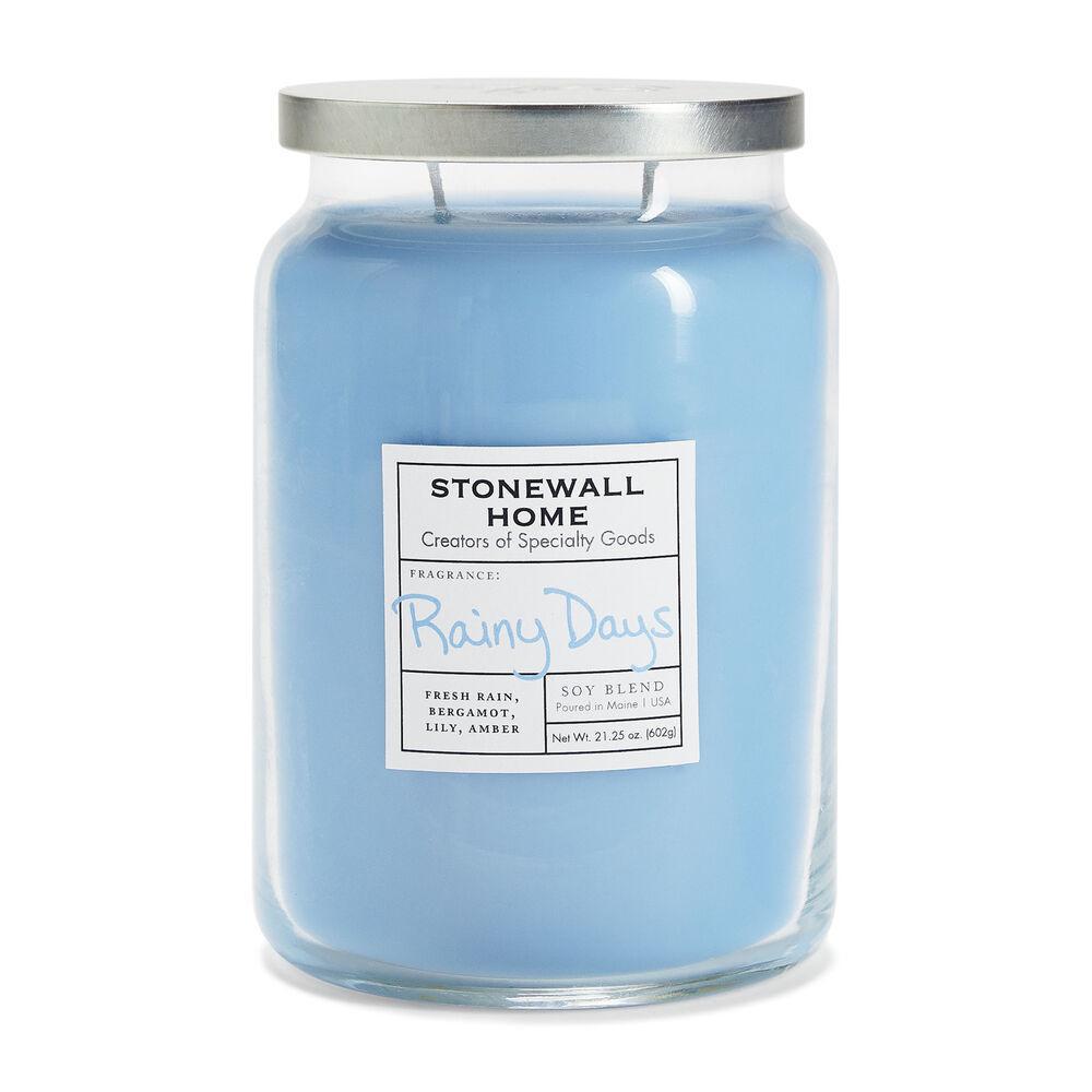 Stonewall Kitchen Candle Rainy Days - Large Apothecary 21.25 oz Jar 652606 DISVEN
