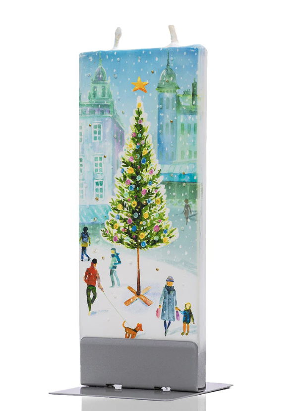 Flatyz - Flat Candle - Christmas in the City Ice rink and Tree - D24017