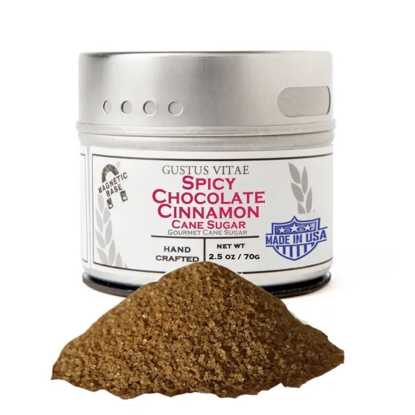 Gustus Vitae Spicy Chocolate Cinnamon Cane Sugar  Tin