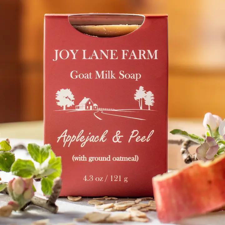 Joy Lane Farm - Goat Milk Bar Soap - Applejack & Peel 4.3 oz
