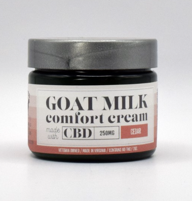 Bates Family Farm - 2oz CBD Goat Milk Comfort Cream - Cedar 250MG