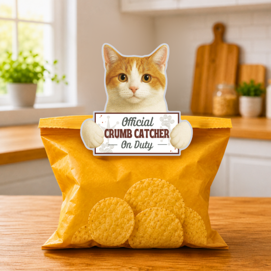 E&S Pets - Orange & White Cat - Chip Clip - 249-10