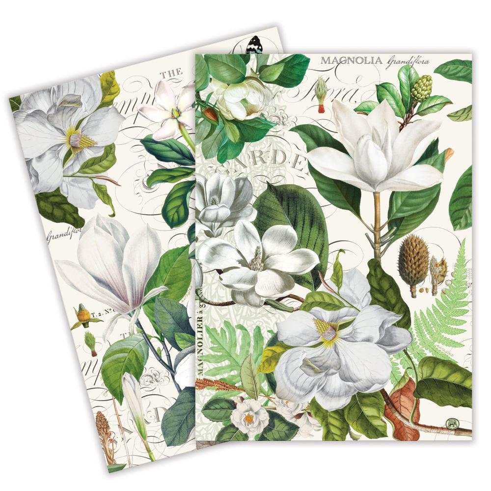 Michel Design Works - Magnolia Petals Kitchen Towel Set of 2 830419 DISVEN