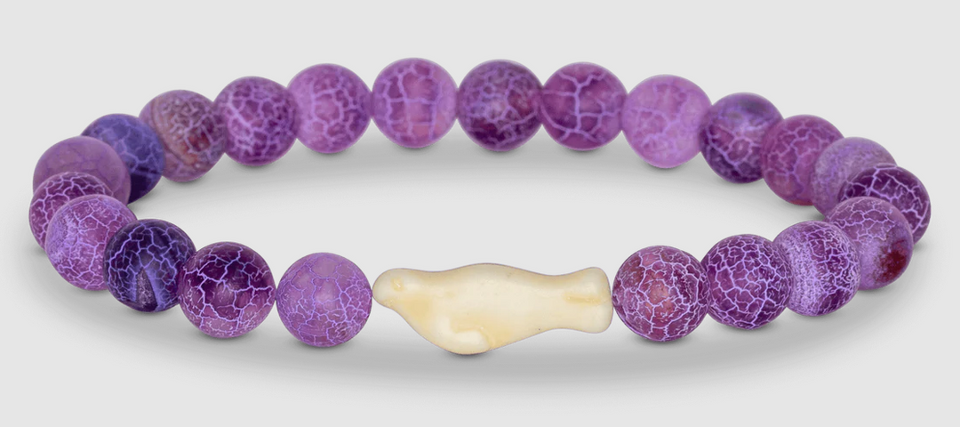 Fahlo - The Glide Bracelet - Tracks a Seal - Coral Reef Violet - W-GLI-VIOL