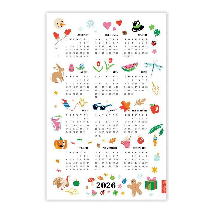 Stonewall Kitchen - 2026 Calendar Tea Towel - 610991
