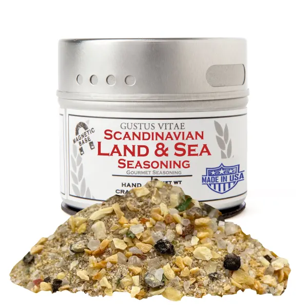 Gustus Vitae  Scandinavian Land & Sea Seasoning  Tin