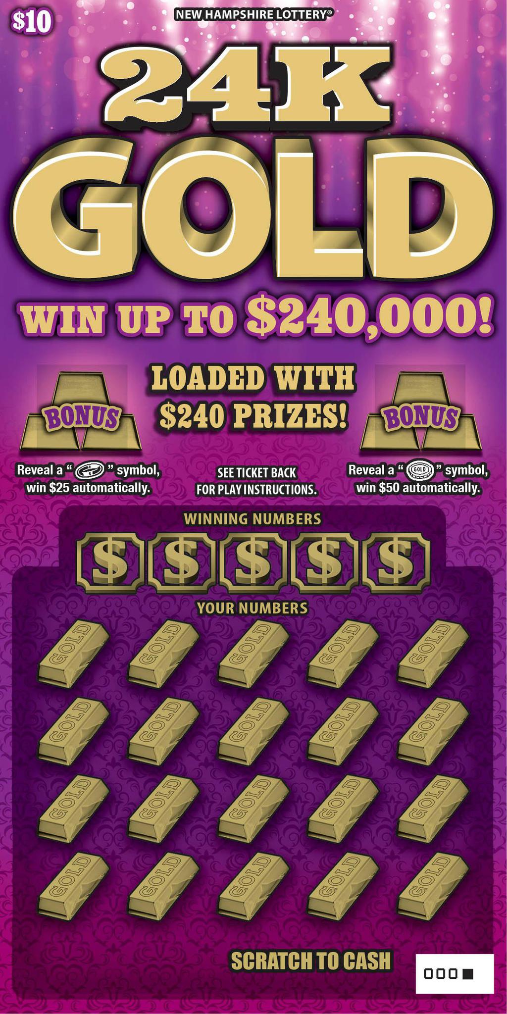 Scratch - $10 - 24K Gold - 1662