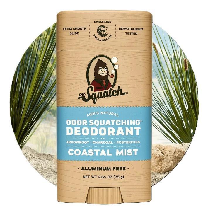 Dr. Squatch - Coastal Mist Deodorant 2.65 oz - WH-DEO-CSM-01 DISSVF